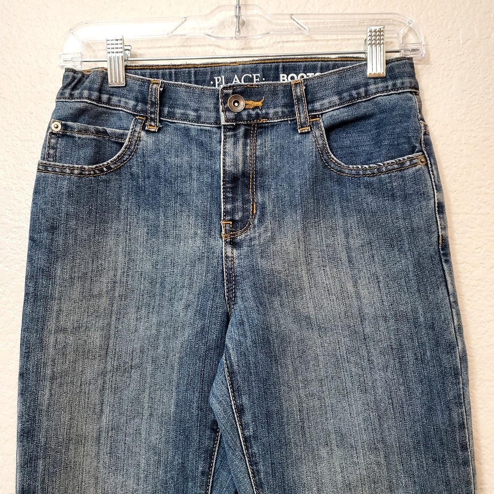 The Children's Place ♡ Boys Size 12 Bootcut Denim Jeans With Adjustable Waist